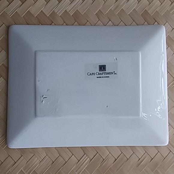 Ceramic Wine Label Appetizer Tray - Picture 4 of 7